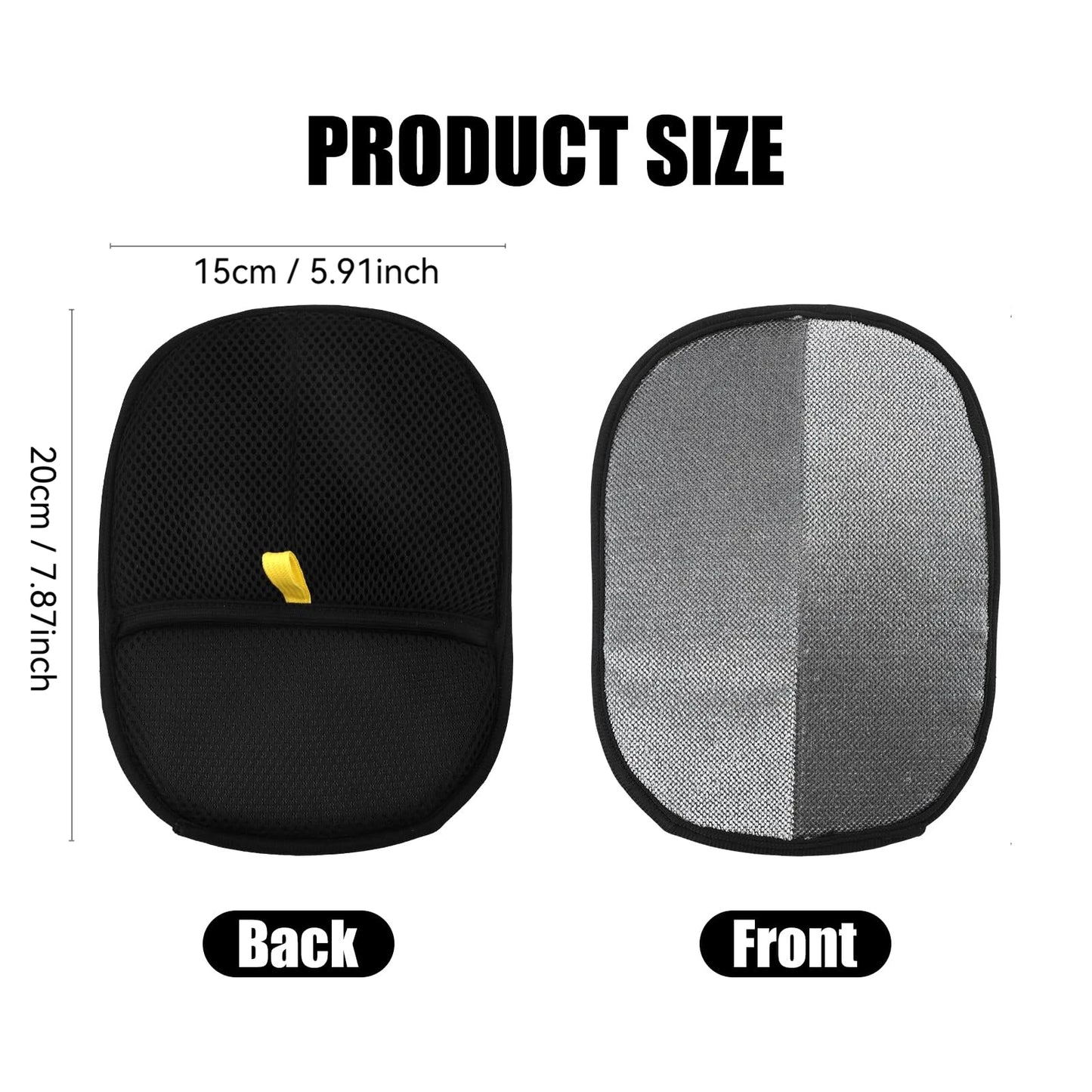 Pet Hair Removal Tool Reusable Static Removal Gloves, Double-Sided Grooming Gloves for Pets, Removes Pet Fur Hair for Carpets